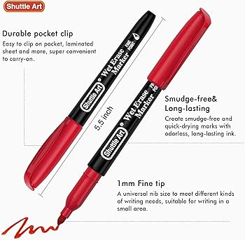 ✨一点限り✨ARTEZA 10色 ガラスボードマーカー 50409424-daf2-4d9b-af17-